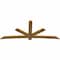Ekena Millwork Alberta Rough Sawn Timber Gable Bracket, Western Red Cedar, 108"W x 45"H x 2"D x 6"F, 10/12 Pitch GBW108X45X0206ALB00RWR - alternate 4